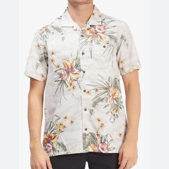 Billabong Sundays Vacation Short Sleeve Vacation Hawaiian Shirt medium - Picture 1 of 10